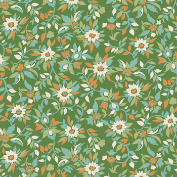 Home Town Holiday 2 C19600-CLOVER Clover Poinsettia by Lori Holt for Riley Blake Designs