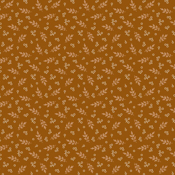 Home Town Holiday 2 C19612-GINGERSNAP Gingersnap Mistletoe by Lori Holt for Riley Blake Designs