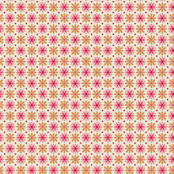 Home Town Holiday 2 C19619-HEIRCORAL Heirloom Coral Twinkle by Lori Holt for Riley Blake Designs