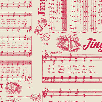 Home Town Holiday 2 C19601-SCHOOLHOUSE Schoolhouse Jingle Bells by Lori Holt for Riley Blake Designs