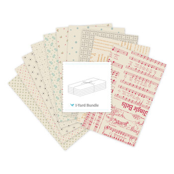 Home Town Holiday 2  One Yard Bundle Light Amber Lori Holt for Riley Blake Designs