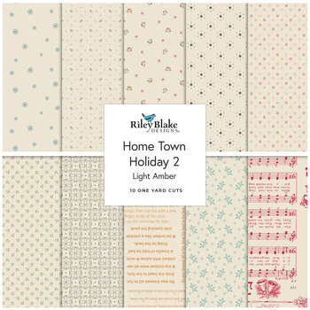 Home Town Holiday 2  One Yard Bundle Light Amber Lori Holt for Riley Blake Designs