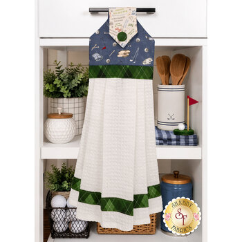  Hanging Towel Precut Kit - Tee Time - Blue