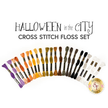 Halloween in the City Cross Stitch Floss Set