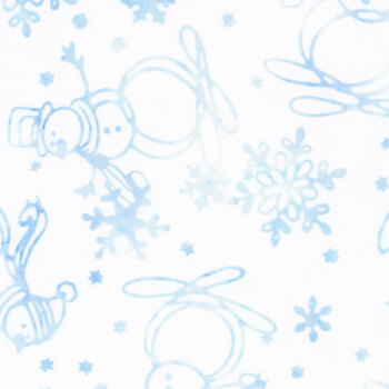 Blue Frost Batiks BT24100-121 Powdered Pastels by Riley Blake Designs