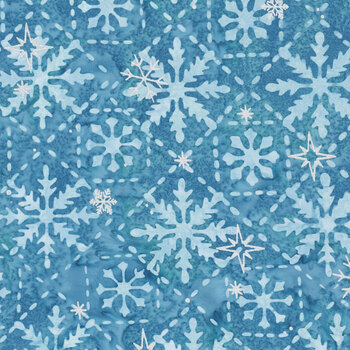 Arctic Sparkle Batiks - Diamond BTM24116-301 Blue Calm by Riley Blake Designs