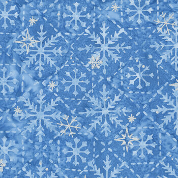 Arctic Sparkle Batiks - Sapphire BTM24116-303 City Lites by Riley Blake Designs