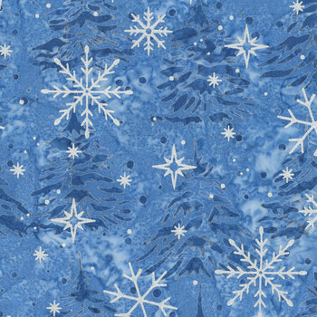 Arctic Sparkle Batiks - Sapphire BTM24113-693 Skystone by Riley Blake Designs