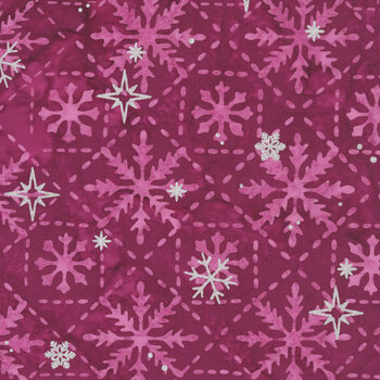 Arctic Sparkle Batiks - Ruby BTM24116-202 Mulberry Jam by Riley Blake Designs