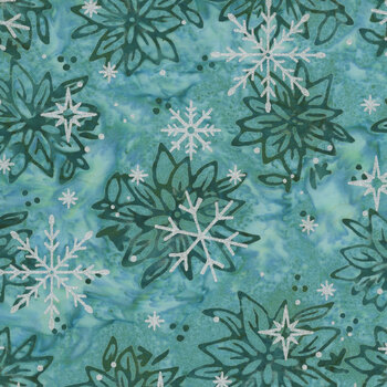 Arctic Sparkle Batiks - Emerald BTM24115-279 Smoky Teal by Riley Blake Designs