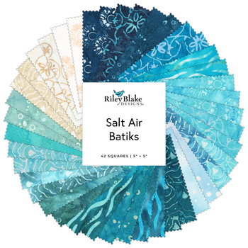 Salt Air Batiks  5" Stacker Fran Gulick for Riley Blake Designs