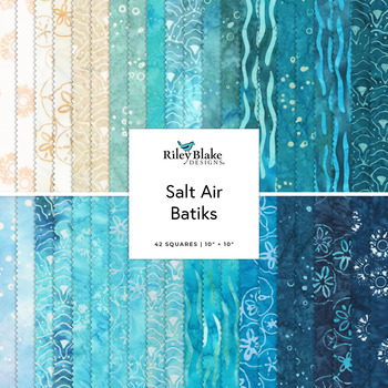 Salt Air Batiks  10" Stacker Fran Gulick for Riley Blake Designs