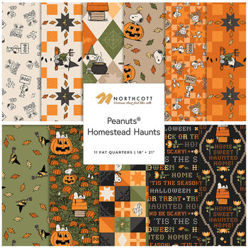 Peanuts® Homestead Haunts  Fat Quarter Bundle by Northcott Fabrics