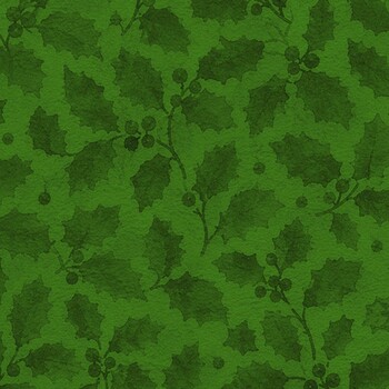 Comfort & Joy 10935-75 English Holly Winter Wash by Patrick Lose for Northcott Fabrics