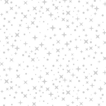Tinsel Trimmings 10943M-10 Silver Metallic Wishes by Patrick Lose for Northcott Fabrics