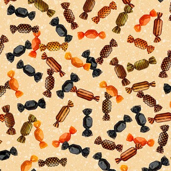 Trick or Treat Treasures 10903-51 Multi Treats by Patrick Lose for Northcott Fabrics