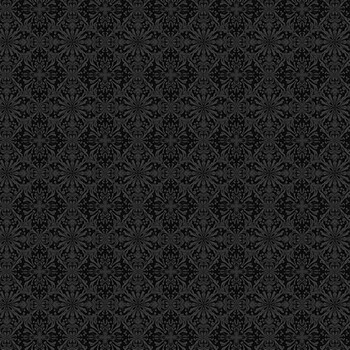 Trick or Treat Treasures 10911-99 Midnight Shadow Damask by Patrick Lose for Northcott Fabrics