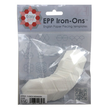 Easy EPP Iron-Ons - Hexagon .75" - 100 Count
