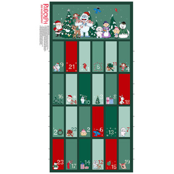 Rudolph the Red-Nosed Reindeer® RD1024-10 Advent Calendar Panel by Northcott Fabrics