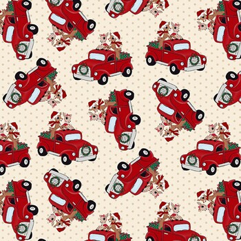 Rudolph the Red-Nosed Reindeer® RD1015-13 Cream Truck by Northcott Fabrics
