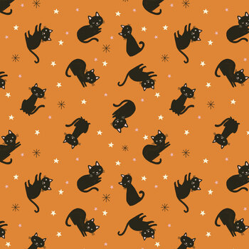 Friendly Frights T150-004-495 Orange Cats by Caitlyn Betsy Bell for Tide + Loom