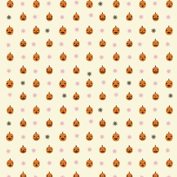 Friendly Frights T150-006-149 Cream Tiny Pumpkins by Caitlyn Betsy Bell for Tide + Loom