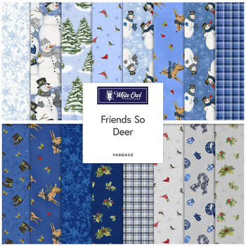 Friends So Deer  Yardage by Susan Winget for White Owl Textiles