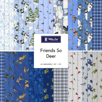 Friends So Deer  10" Stack Susan Winget for White Owl Textiles