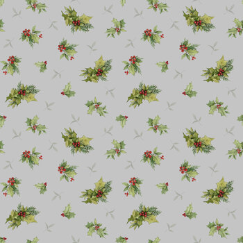 Friends So Deer W105-065-985 Gray Holly by Susan Winget for White Owl Textiles