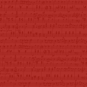 Noel in Bloom W100-053-555 Red Notes by Nicole Tamarin for White Owl Textiles
