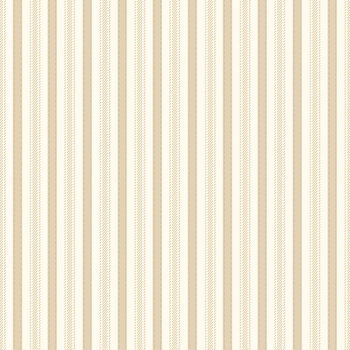 Noel in Bloom W100-054-112 Cream/Tan Stripes by Nicole Tamarin for White Owl Textiles