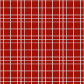Noel in Bloom W100-055-511 Red Plaid by Nicole Tamarin for White Owl Textiles