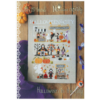 Halloween in the City Cross Stitch Pattern by Madame Chantilly