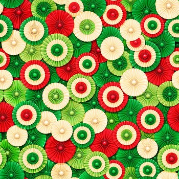 Five & Dime Christmas 10972-74 Yuletide Holiday Fanfare by Patrick Lose for Northcott Fabrics