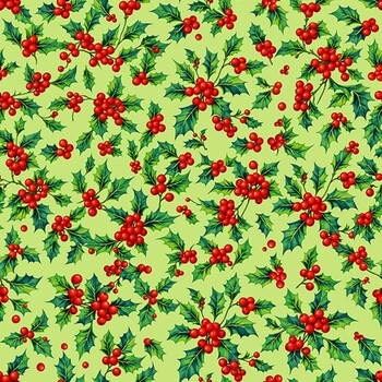 Five & Dime Christmas 10977-72 Holiday Spirit Deck the Halls by Patrick Lose for Northcott Fabrics
