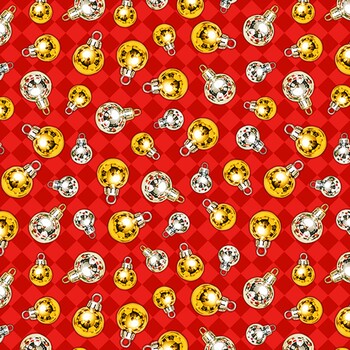 Five & Dime Christmas 10980-24 Silver & Gold Holiday Brilliance by Patrick Lose for Northcott Fabrics