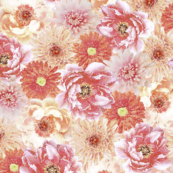 Bellini 108" Wide WB-W200-003-541 Multi Packed Floral by Suzanne Nicoll for White Owl Textiles