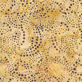 Saffron and Spice Batiks 122658053 Tawny Dots by Jerry Khiev for Island Batik