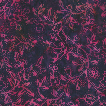 Saffron and Spice Batiks 122659490 Blackberry Vine Dot by Jerry Khiev for Island Batik