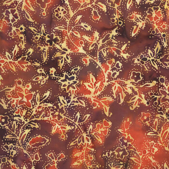 Saffron and Spice Batiks 122659834 Burgundy Vine Dot by Jerry Khiev for Island Batik