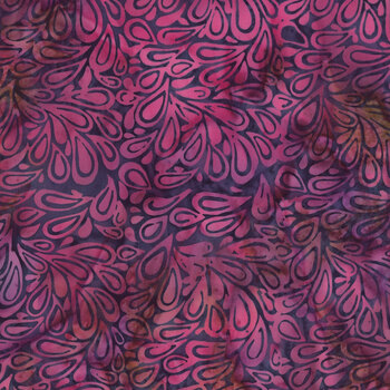 Saffron and Spice Batiks 122662495 Merlot Paisley Drops by Jerry Khiev for Island Batik
