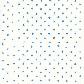 Winter's Grace Batiks 122615701 White Stars by Jerry Khiev for Island Batik