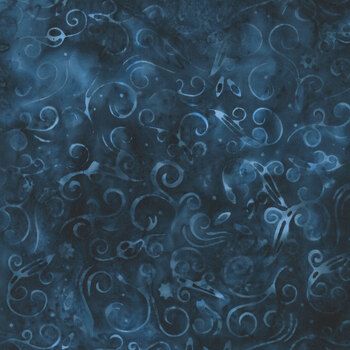 Winter's Grace Batiks 122617590 Storm Lights and Swirls by Jerry Khiev for Island Batik