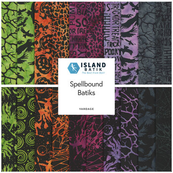 Spellbound Batiks  Yardage by Jerry Khiev for Island Batik