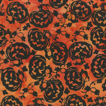 Spellbound Batiks 122681256 Marmalade Jack O Lantern by Jerry Khiev for Island Batik