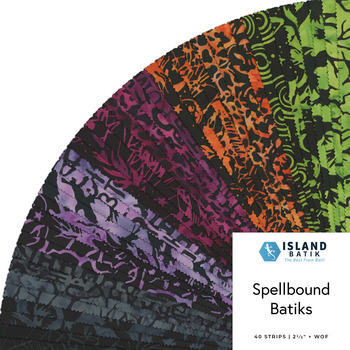 Spellbound Batiks  2.5" Strip Pack Jerry Khiev for Island Batik