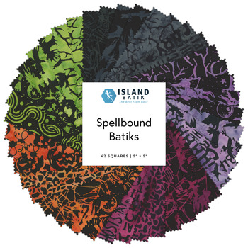 Spellbound Batiks  5" Stamps Jerry Khiev for Island Batik