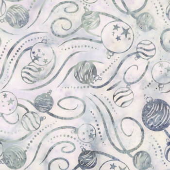 Midnight Snowfall Batiks 122603705 Ice Ornaments and Swirls by Jerry Khiev for Island Batik