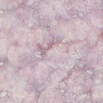 Midnight Snowfall Batiks 122607400 Thistle Swirled Circles by Jerry Khiev for Island Batik