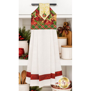  Hanging Towel Precut Kit - Deck the Halls - Red